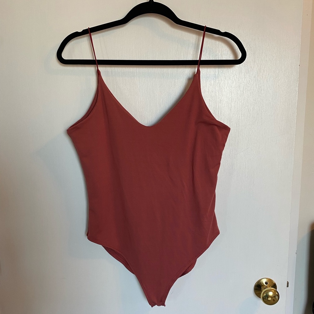 Mauve colored bodysuit